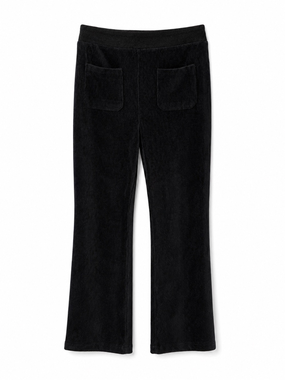 Guilty Black Velour Wide Leg Pants - Size L